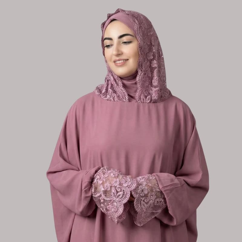 Abaya prière Dentelle