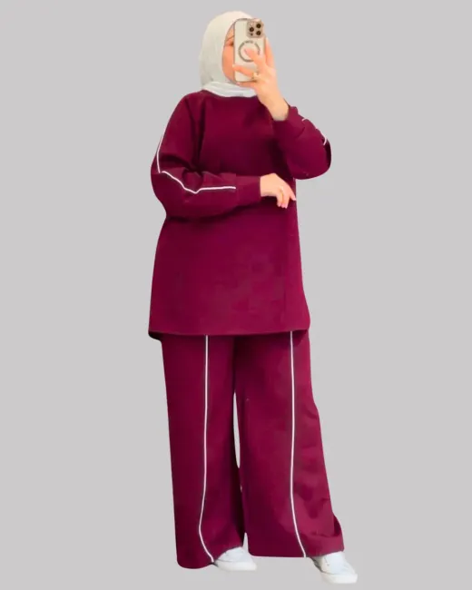 Ensemble Sport Élégance - Tissu Scuba
