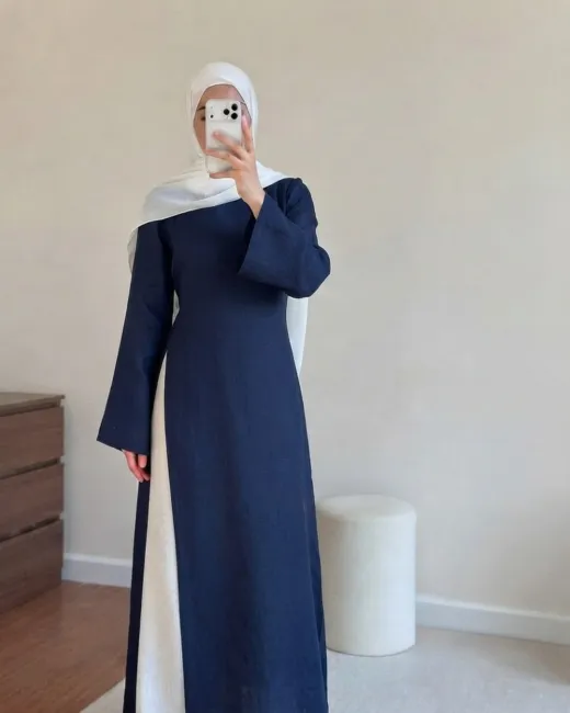 Ensemble Lin Oversize – Robe Fendue & Pantalon